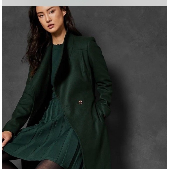 Ted Baker Jackets & Blazers - Ted Baker Forest Green Teddy Coat